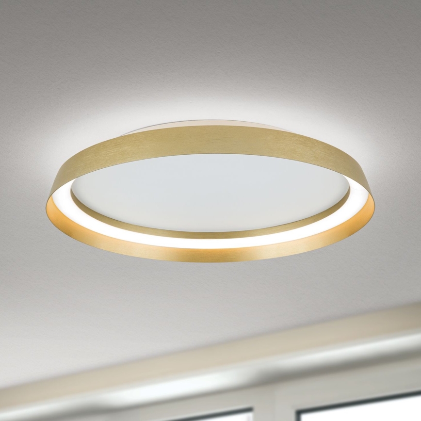 LED Stmievateľné stropné svietidlo MANTA LED/38W/230V 2700/3000/4000K pr. 45 cm zlatá