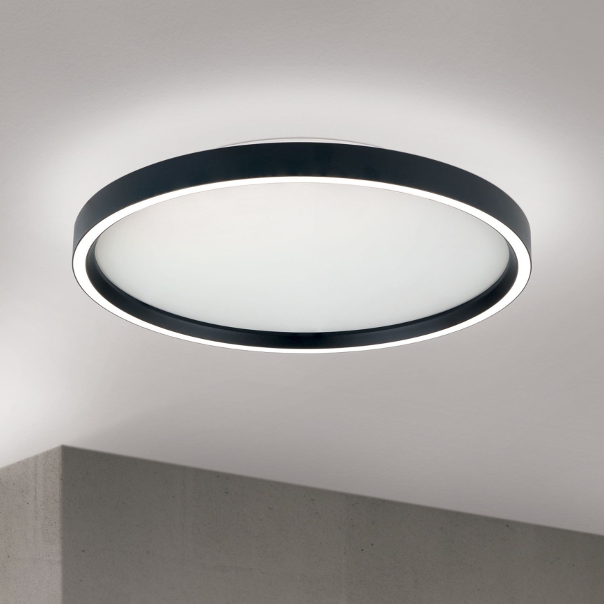 LED Stmievateľné stropné svietidlo MASCA LED/36W/230V 2700/3350/4000K pr. 40 cm čierna