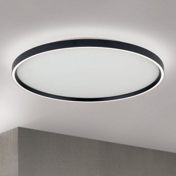 LED Stmievateľné stropné svietidlo MASCA LED/47W/230V 2700/3350/4000K pr. 60 cm čierna