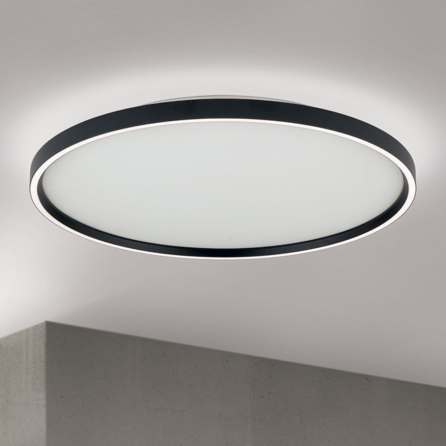 LED Stmievateľné stropné svietidlo MASCA LED/47W/230V 2700/3350/4000K pr. 60 cm čierna