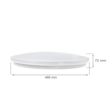 LED Stmievateľné stropné svietidlo NYMPHEA LED/36W/230V 2700-6500K Wi-Fi Tuya