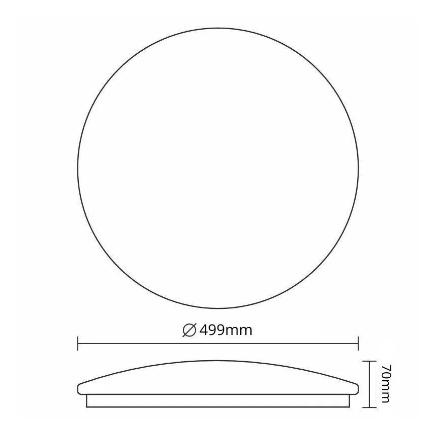 LED Stmievateľné stropné svietidlo OPAL LED/48W/230V 3000-6500K pr. 49,9 cm + diaľkové ovládanie