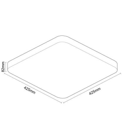 LED Stmievateľné stropné svietidlo OPAL LED/48W/230V 2700-6500K Wi-Fi Tuya biela + diaľkové ovládanie