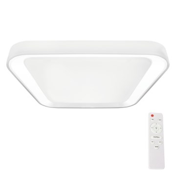 LED Stmievateľné stropné svietidlo QUADRO LED/38W/230V 3000-6000K biela + diaľkové ovládanie