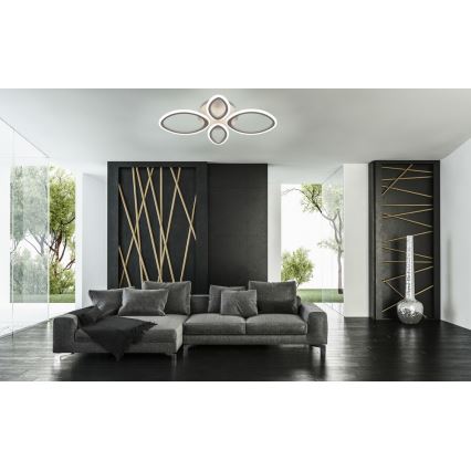 LED Stmievateľné stropné svietidlo s diaľkovým ovládačom  MESSINA 1xLED/52W/230V