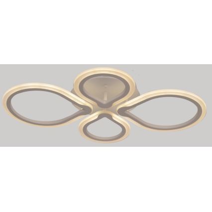 Stmievateľné LED stropné svietidlo TRIESTE LED/52W/230V + diaľkové ovládanie