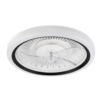LED Stmievateľné stropné svietidlo s ventilátorom GEMMA LED/37W/230V biela + diaľkové ovládanie
