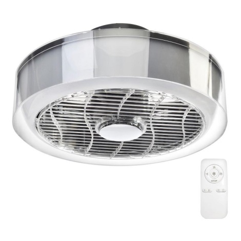 LED Stmievateľné stropné svietidlo s ventilátorom LED/45W/230V + DO