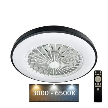 LED Stmievateľné stropné svietidlo s ventilátorom OPAL LED/48W/230V 3000-6500K + diaľkové ovládanie