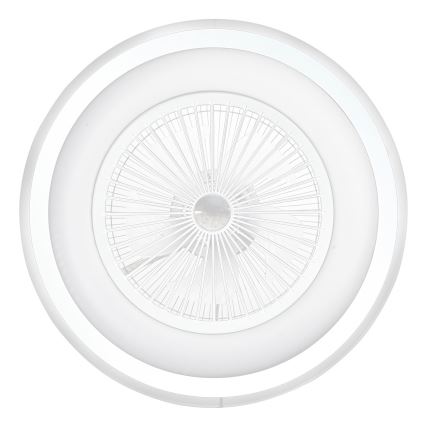 LED Stmievateľné stropné svietidlo s ventilátorom ZONDA LED/48W/230V 3000-6000K biela + diaľkové ovládanie