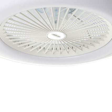 LED Stmievateľné stropné svietidlo s ventilátorom ZONDA LED/48W/230V 3000-6000K biela + diaľkové ovládanie