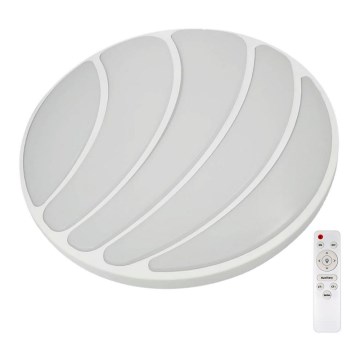 LED Stmievateľné stropné svietidlo SHELL WHITE LED/40W/230V+ diaľkové ovládanie