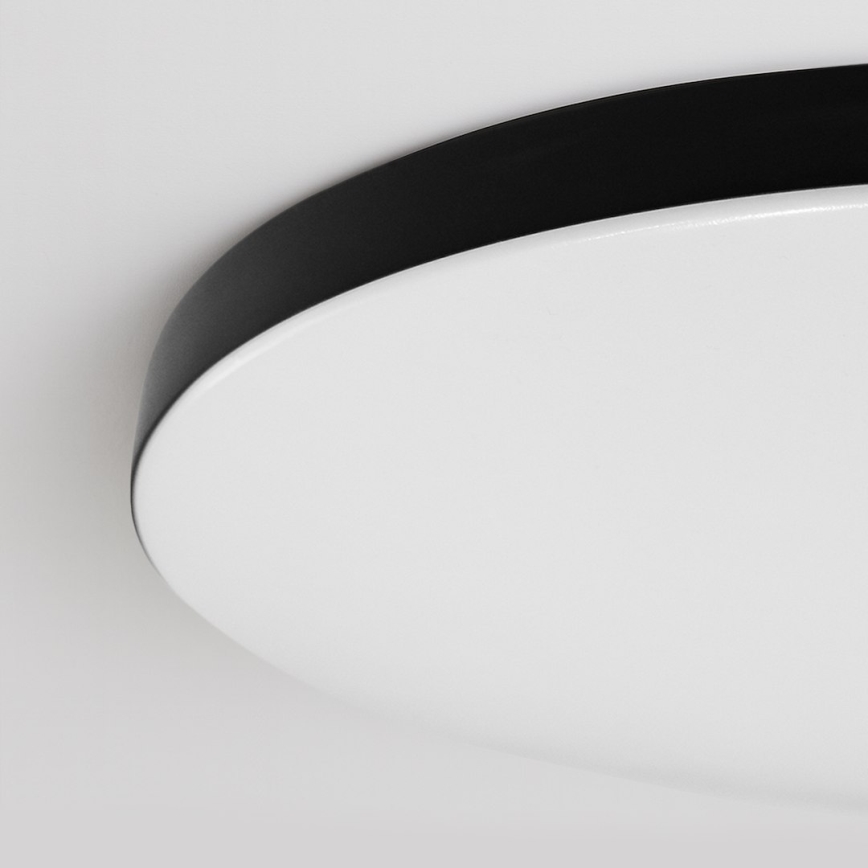 LED Stmievateľné stropné svietidlo SIENA LED/80W/230V 3000-6000K pr. 75 cm čierna + diaľkové ovládanie