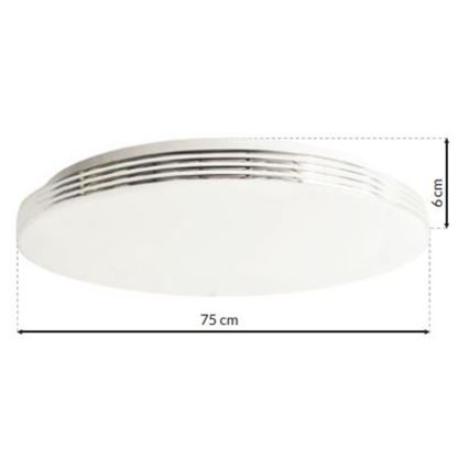 LED Stmievateľné stropné svietidlo SIENA s diaľkovým ovládačom 1xLED/80W/230V