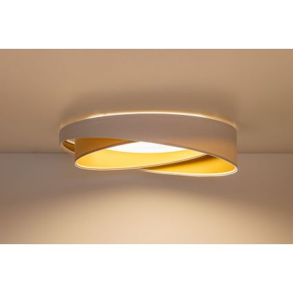 LED stmievateľné stropné svietidlo SMART GALAXY MODERN LED/24W/230V 3000-6500K priem. 55 cm biela/béžová/zlatá + diaľkové ovládanie
