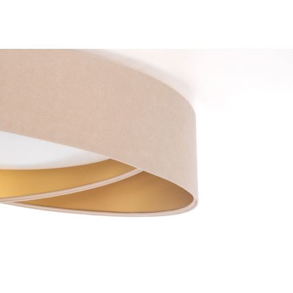 Stmievateľné LED stropné svietidlo SMART GALAXY MODERN LED/24W/230V 3000-6500K priemer 55 cm béžová/zlatá + diaľkové ovládanie