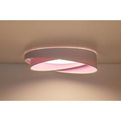 LED stmievateľné stropné svietidlo SMART GALAXY MODERN LED/24W/230V 3000-6500K pr. 55 cm biela/fialová + diaľkové ovládanie