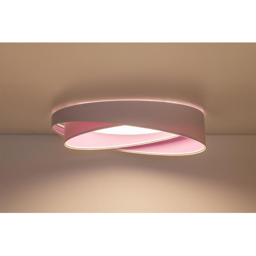 LED stmievateľné stropné svietidlo SMART GALAXY MODERN LED/24W/230V 3000-6500K pr. 55 cm biela/fialová + diaľkové ovládanie