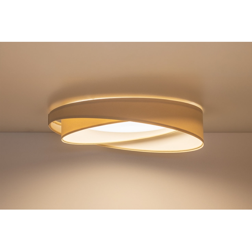 LED stmievateľné stropné svietidlo SMART GALAXY MODERN LED/24W/230V 3000-6500K pr. 55 cm krémová/biela + diaľkové ovládanie