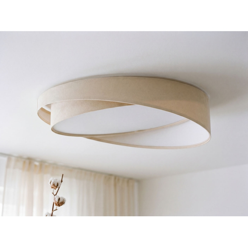 LED stmievateľné stropné svietidlo SMART GALAXY MODERN LED/24W/230V 3000-6500K pr. 55 cm krémová/biela + diaľkové ovládanie