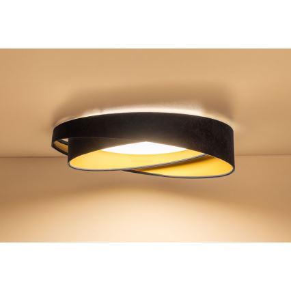 LED stmievateľné stropné svietidlo SMART GALAXY MODERN LED/24W/230V 3000-6500K pr. 55 cm modrá/zlatá + diaľkové ovládanie