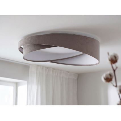 LED stmievateľné stropné svietidlo SMART GALAXY MODERN LED/24W/230V 3000–6500K priemer 55 cm sivá/biela + diaľkové ovládanie