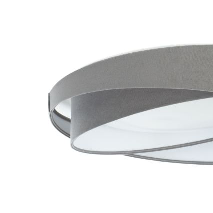 LED stmievateľné stropné svietidlo SMART GALAXY MODERN LED/24W/230V 3000–6500K priemer 55 cm sivá/biela + diaľkové ovládanie