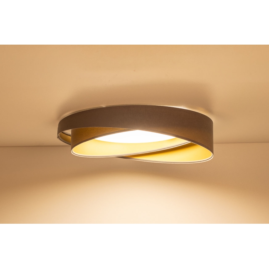 LED stmievateľné stropné svietidlo SMART GALAXY MODERN LED/24W/230V 3000-6500K priemer 55 cm sivá/zlatá + diaľkové ovládanie