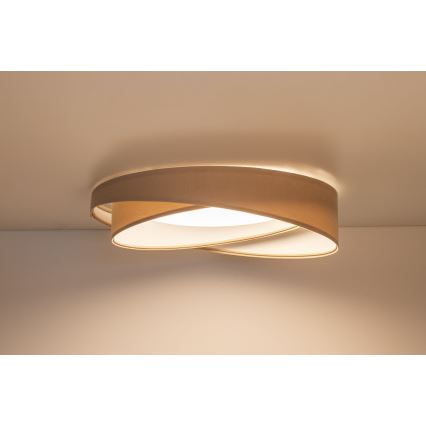 LED stmievateľné stropné svietidlo SMART GALAXY MODERN LED/24W/230V 3000-6500K pr. 55 cm béžová/biela + diaľkové ovládanie