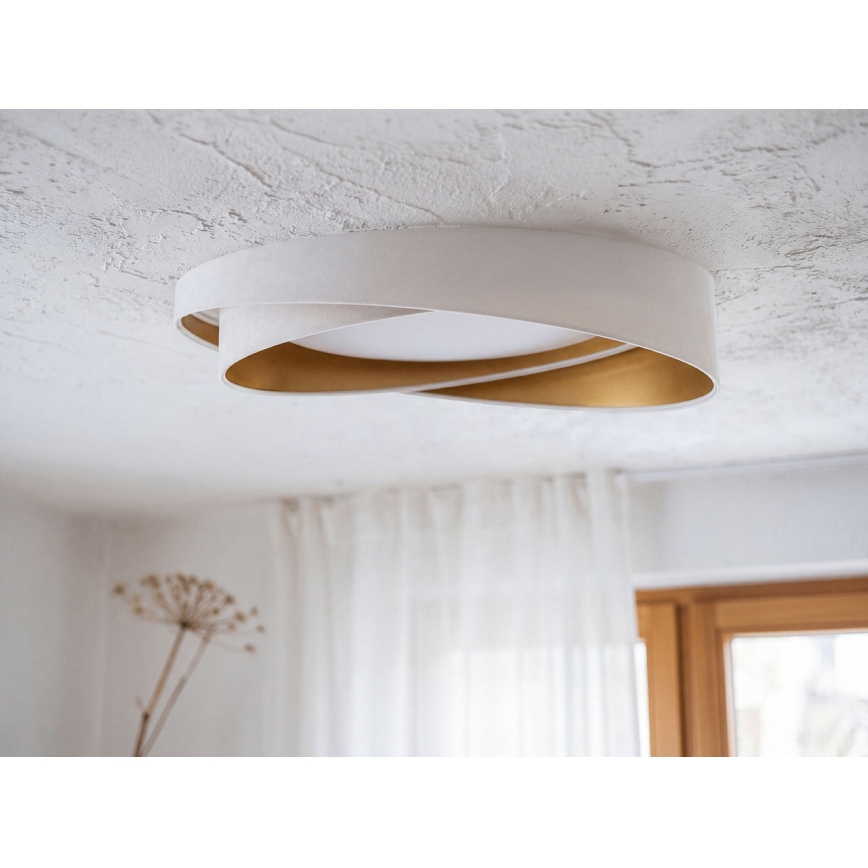 LED Stmievateľné stropné svietidlo SMART GALAXY MODERN LED/24W/230V 3000-6500K priemer 55 cm biela/zlatá + diaľkové ovládanie