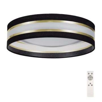 LED Stmievateľné stropné svietidlo SMART CORAL GOLD LED/24W/230V čierna/zlatá + diaľkové ovládanie