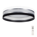 LED Stmievateľné stropné svietidlo SMART CORAL LED/24W/230V čierna/biela + diaľkové ovládanie