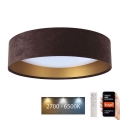 LED Stmievateľné stropné svietidlo SMART GALAXY LED/24W/230V pr. 45 cm Wi-Fi Tuya hnedá/zlatá  + diaľkové ovládanie