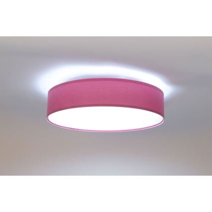 LED Stmievateľné stropné svietidlo SMART GALAXY LED/24W/230V pr. 44 cm ružová/strieborná 3000-6500K + diaľkové ovládanie