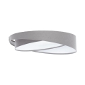 LED stmievateľné stropné svietidlo SMART GALAXY MODERN LED/24W/230V 3000–6500K priemer 55 cm sivá/biela + diaľkové ovládanie