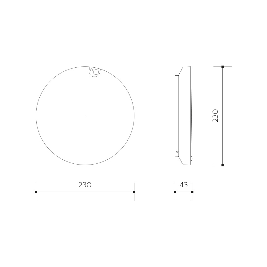 LED stmievateľné stropné svietidlo s pohybovým a súmrakovým senzorom LED/6/12/18W/230V pr. 23 cm