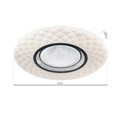 LED Stmievateľné stropné svietidlo TOKYO LED/48W/230V + diaľkové ovládanie