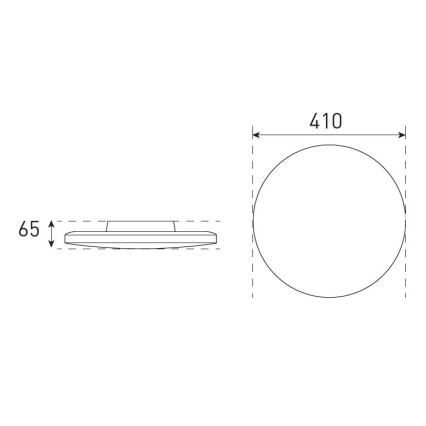 LED Stmievaťelné stropné svietidlo do kúpeľne VARIO NOVA LED/22/32W/230V 3000/4000/5700K pr. 41 cm IP44 biela