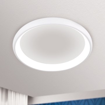 LED Stmievateľné stropné svietidlo VENUS LED/50W/230V pr. 61 cm biela