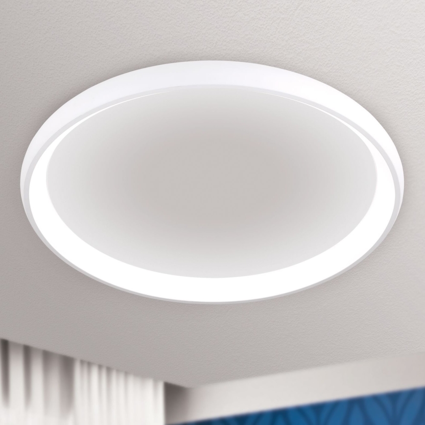 LED Stmievateľné stropné svietidlo VENUS LED/85W/230V pr. 81 cm biela