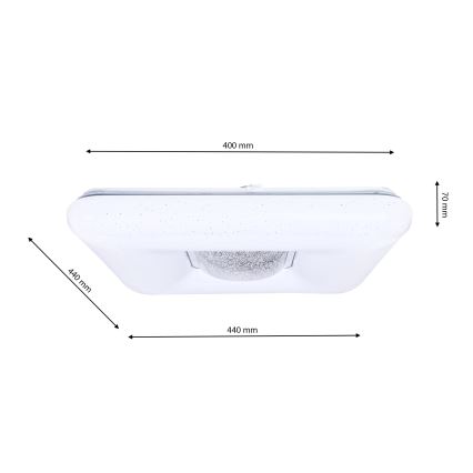 LED Stmievateľné stropné svietidlo YAX LED/24W/230V + diaľkové ovládanie