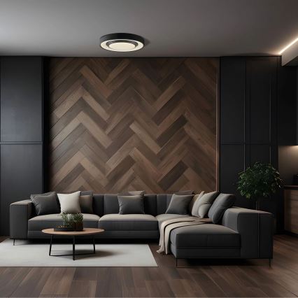 LED Stmievateľné kúpeľňové stropné svietidlo ZYGMUNT LED/48W/230V pr. 38,5 cm 3000-6000K IP44 + diaľkové ovládanie