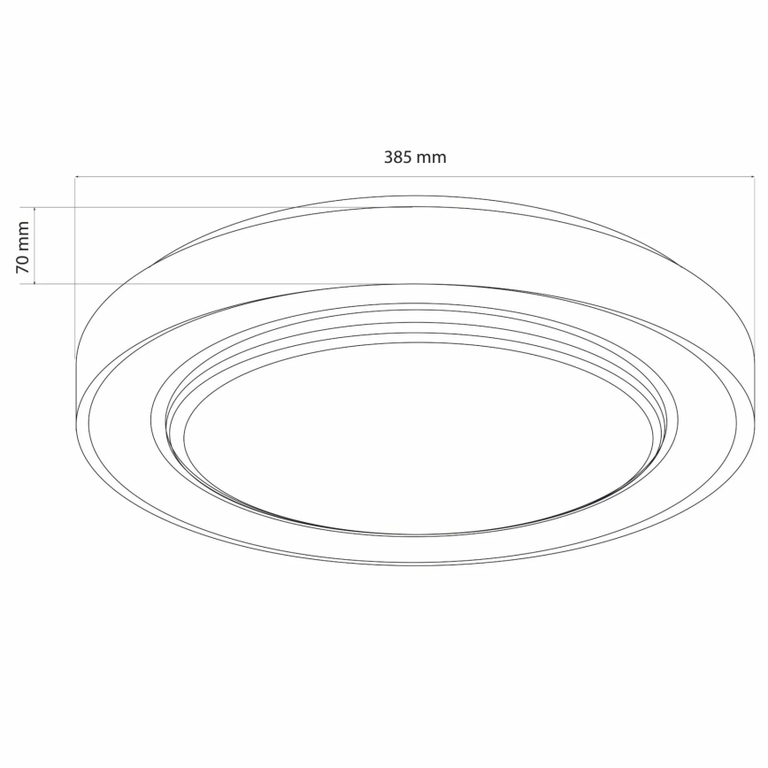 LED Stmievateľné kúpeľňové stropné svietidlo ZYGMUNT LED/48W/230V pr. 38,5 cm 3000-6000K IP44 + diaľkové ovládanie