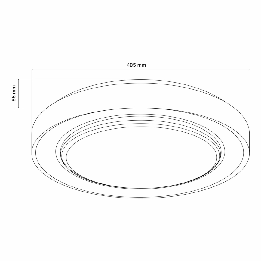 LED Stmievateľné kúpeľňové stropné svietidlo ZYGMUNT LED/72W/230V pr. 48,5 cm 3000-6000K IP44 + diaľkové ovládanie