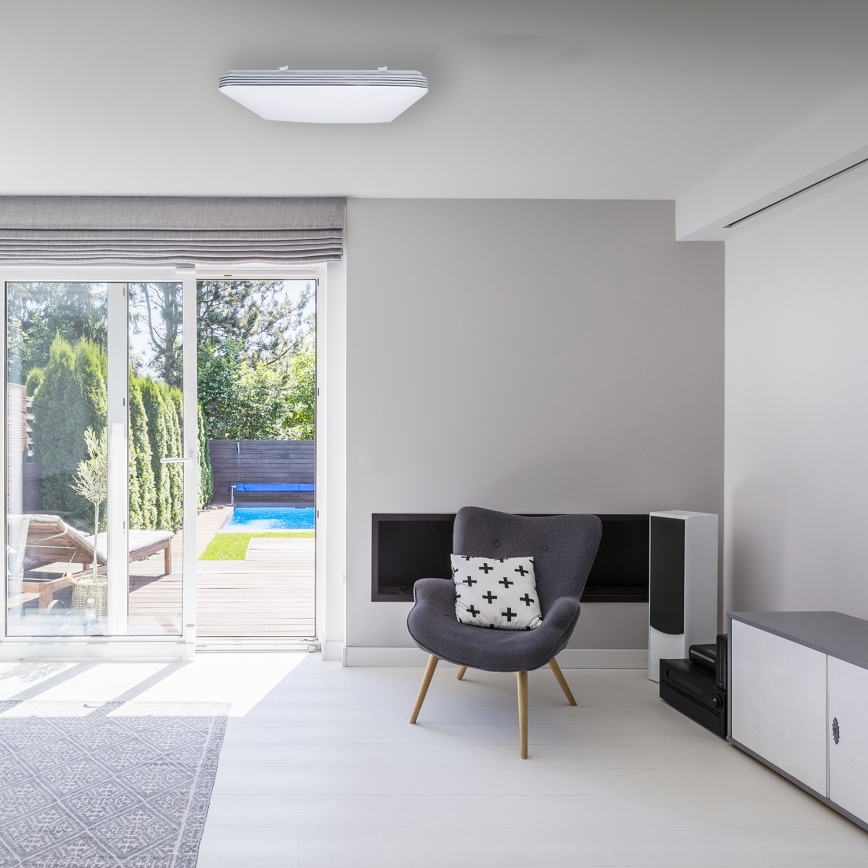 LED Stmievateľné stropné svietidlo PALERMO LED/72W/230V + diaľkové ovládanie