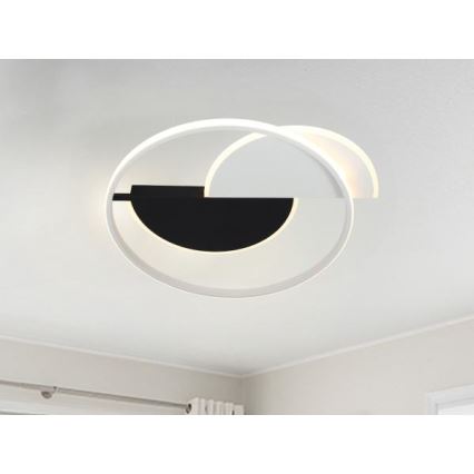 LED Stmievateľné stropné svietidlo LED/70W/230V 3000-6500K biela/čierna + diaľkové ovládanie