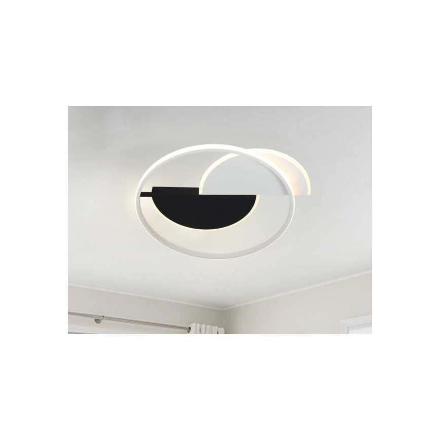 LED Stmievateľné stropné svietidlo LED/70W/230V 3000-6500K biela/čierna + diaľkové ovládanie