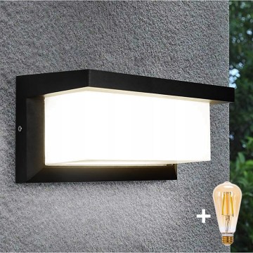 LED Stmievateľné vonkajšie nástenné svietidlo NEELY 1xE27/6W/230V 2700-6500K IP54 čierna