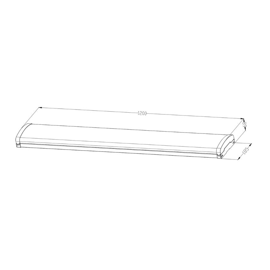 LED Stmievateľné žiarivkové svietidlo LED/35W/44W/52W/60W/230V 4000K 120 cm