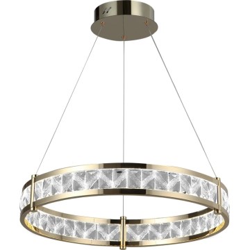 LED Stmievateľný krištáľový luster na lane ENRIQUE LED/40W//230V 3000-6000K pr. 60 cm + diaľkové ovládanie